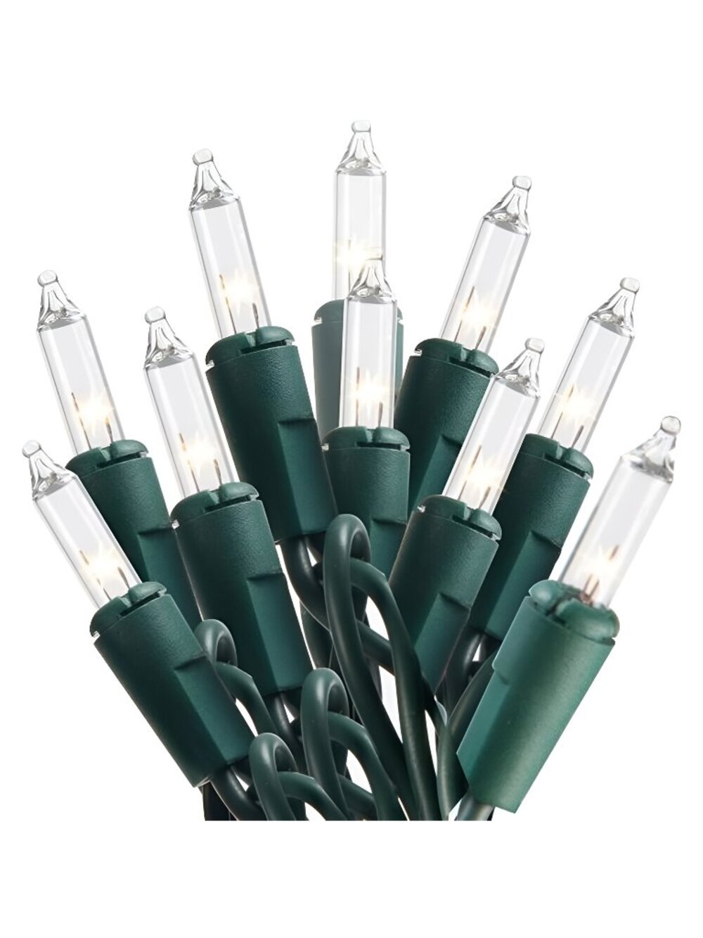 Clear Christmas Lights Outdoor, 100 Count 21.5FT Christmas Tree Lights